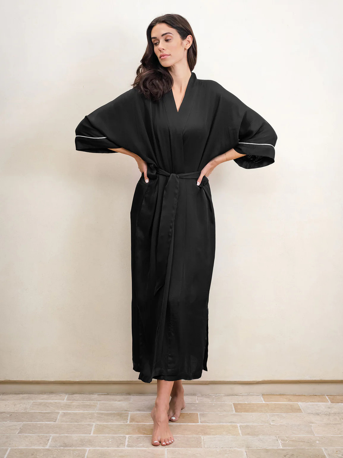 MONACO SILKY ROBE | Meadow