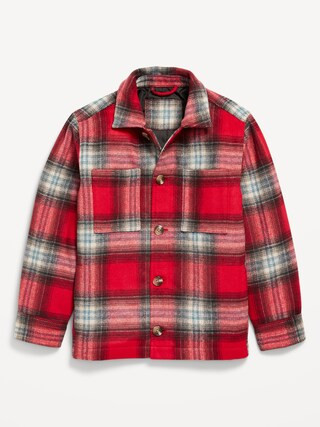 Plaid Shacket for Boys | Old Navy (US)