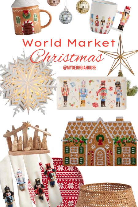 World Market Christmas is cute as button like every year! The nutcracker serve ware and paper lanterns are my favorite. I also love the Gingerbread house mat! 

#LTKSeasonal #LTKHoliday