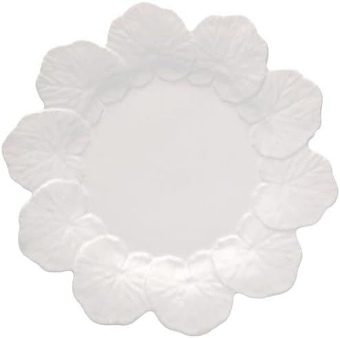 Bordallo Pinheiro Geranium Dinner Plate White, Set of 4 | Amazon (US)