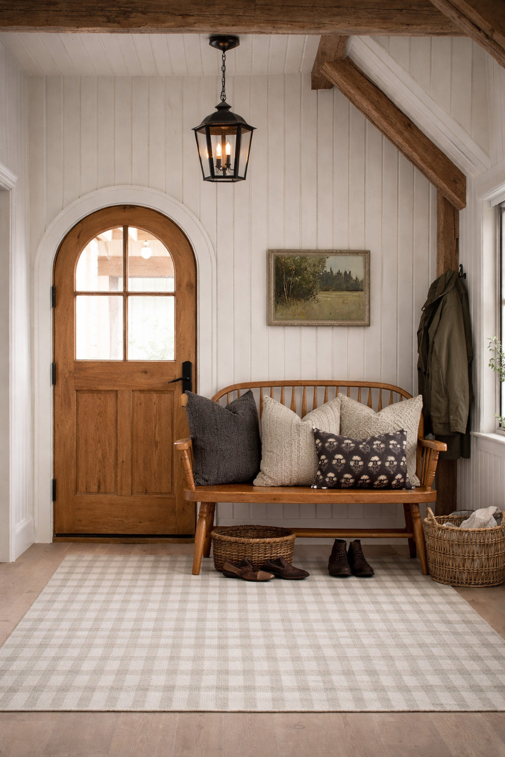 Cozy Cottage Entryway with Warm Woods & Timeless Charm

#entryway #woodenbench #rugs #magnoliaxloloi #LoLoiRugs #pillows #throwpillows #artwork #artprints #lanterns #lighting 

#LTKHome #LTKSeasonal