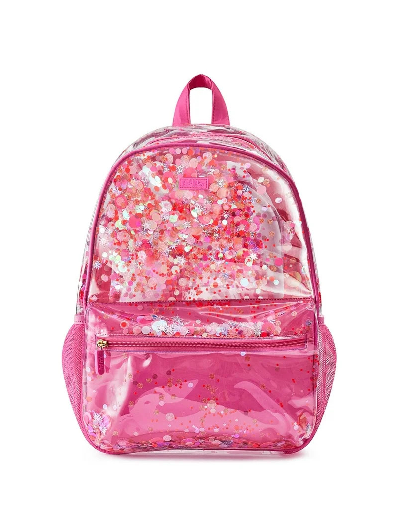 Packed Party Sweet Tart Pink Confetti Backpack Women's Fashion Shoulder Clear Book Bag; Trendy Co... | Walmart (US)
