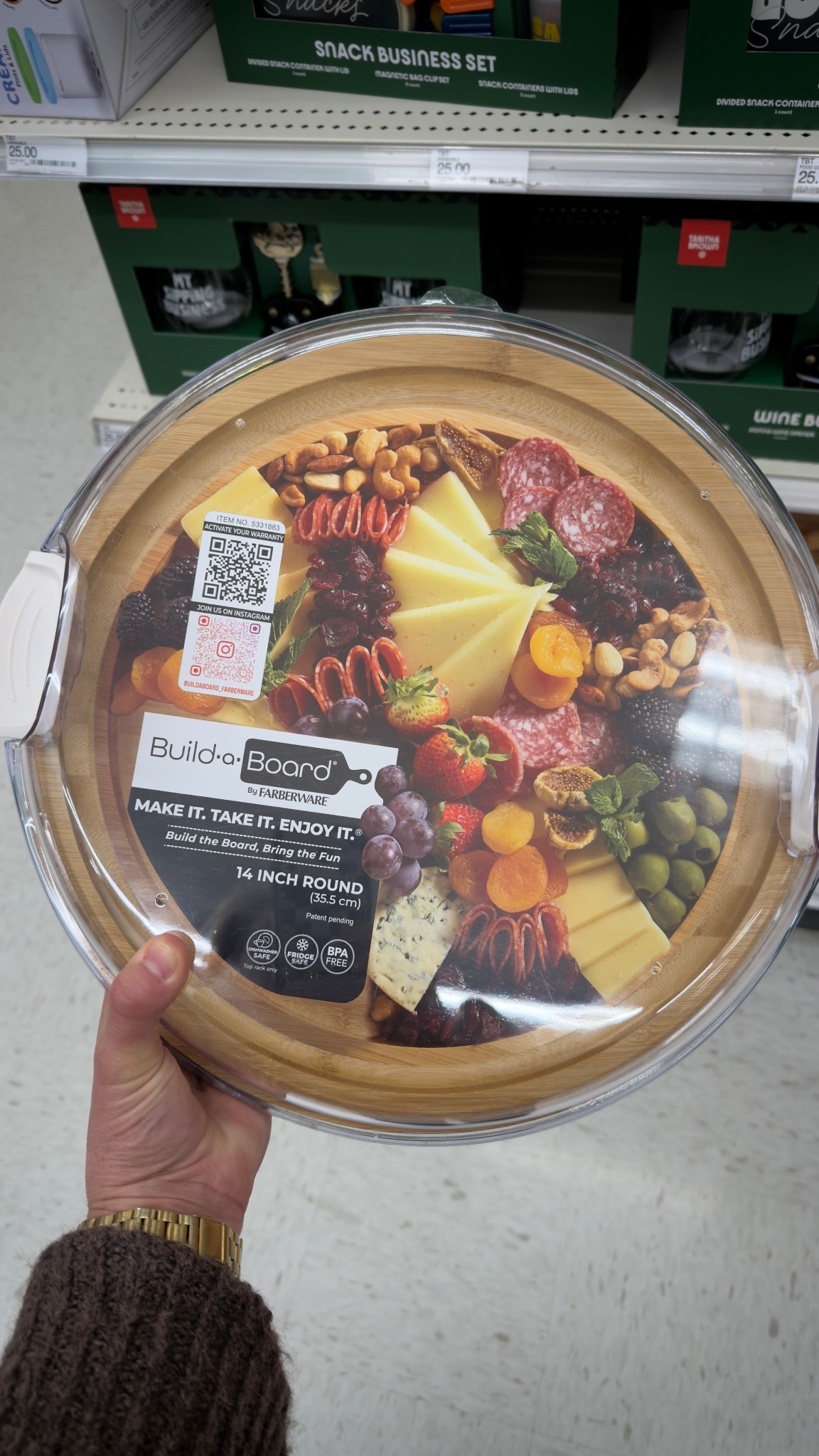 I took this charcuterie board to our neighborhood sorry Santa Christmas exchange and it was stolen multiple times! 

It allows you to build a beautiful charcuterie board and has a lid for easy transport! 

#LTKHome #LTKHoliday #LTKfoodie