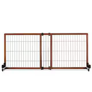Carlson Pet Products Carlson 28 in. Wood Freestanding Extra Wide Pet Gate 2870 DS - The Home Depo... | The Home Depot
