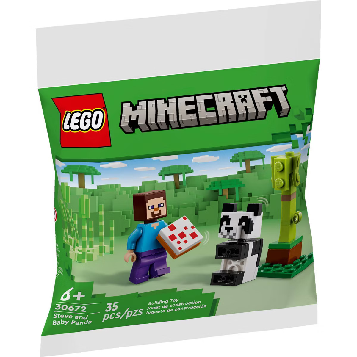 LEGO Minecraft Steve and Baby Panda 30672 | Target