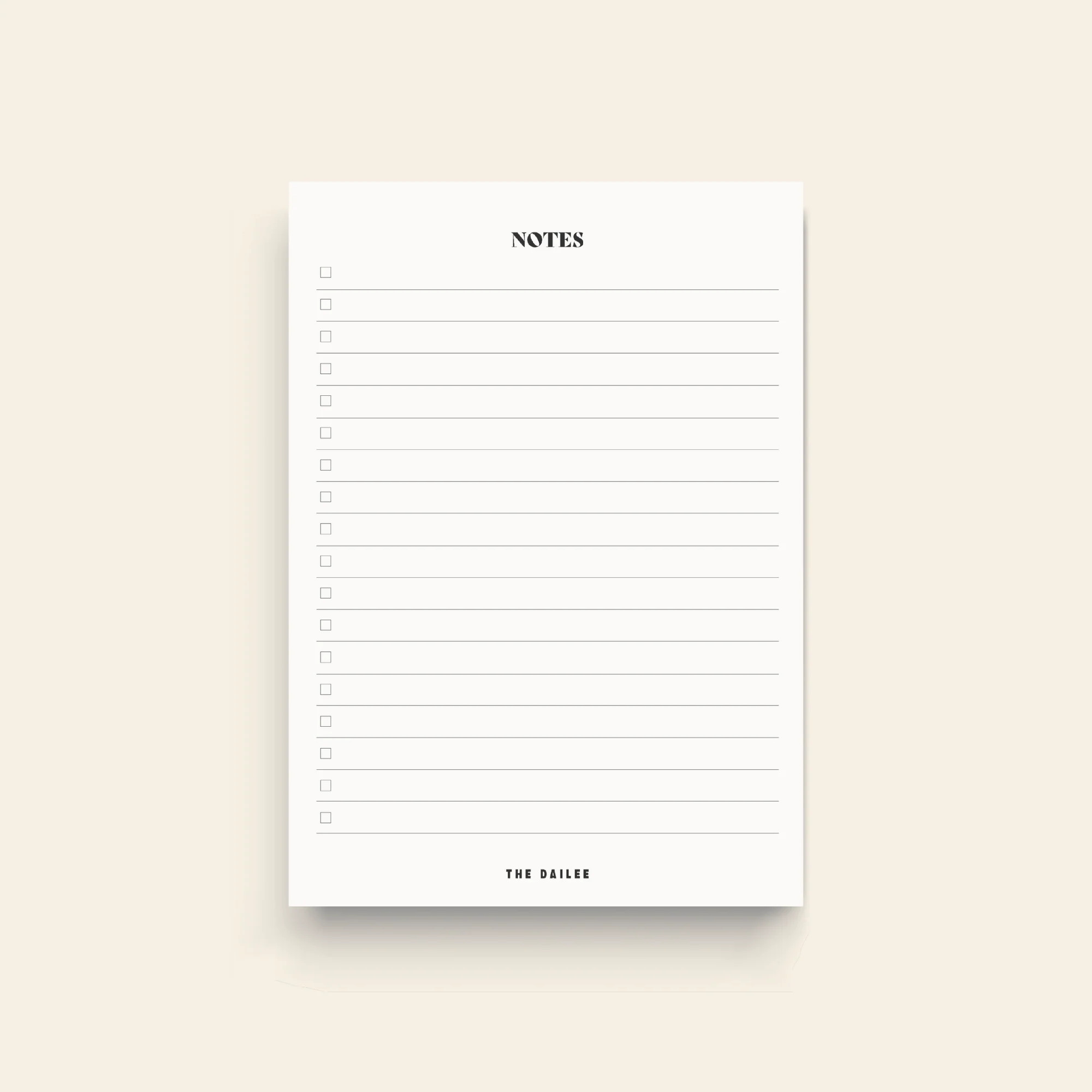 Notepad | The Dailee