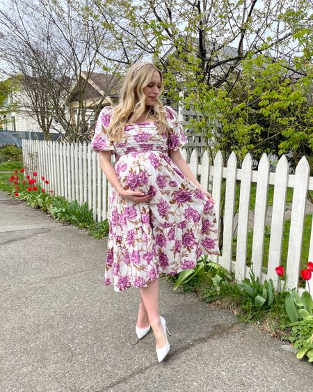 Prettiest summer dress - comes in a ton of prints! It’s non-maternity, but definitely bump friendly for my fellow mamas! 
.
.
Summer dresses - floral dress - wedding guest dress - Abercrombie dress - Emerson dress - midi dress 

#LTKbump #LTKsalealert #LTKfindsunder100