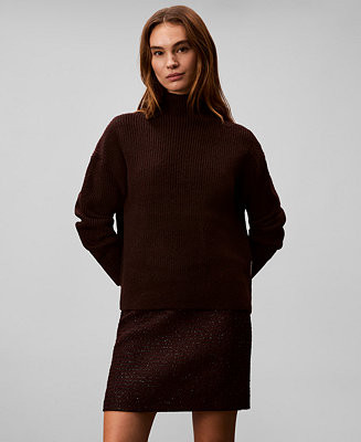 Women's Relaxed Turtle Neck Sweater | Macy's
