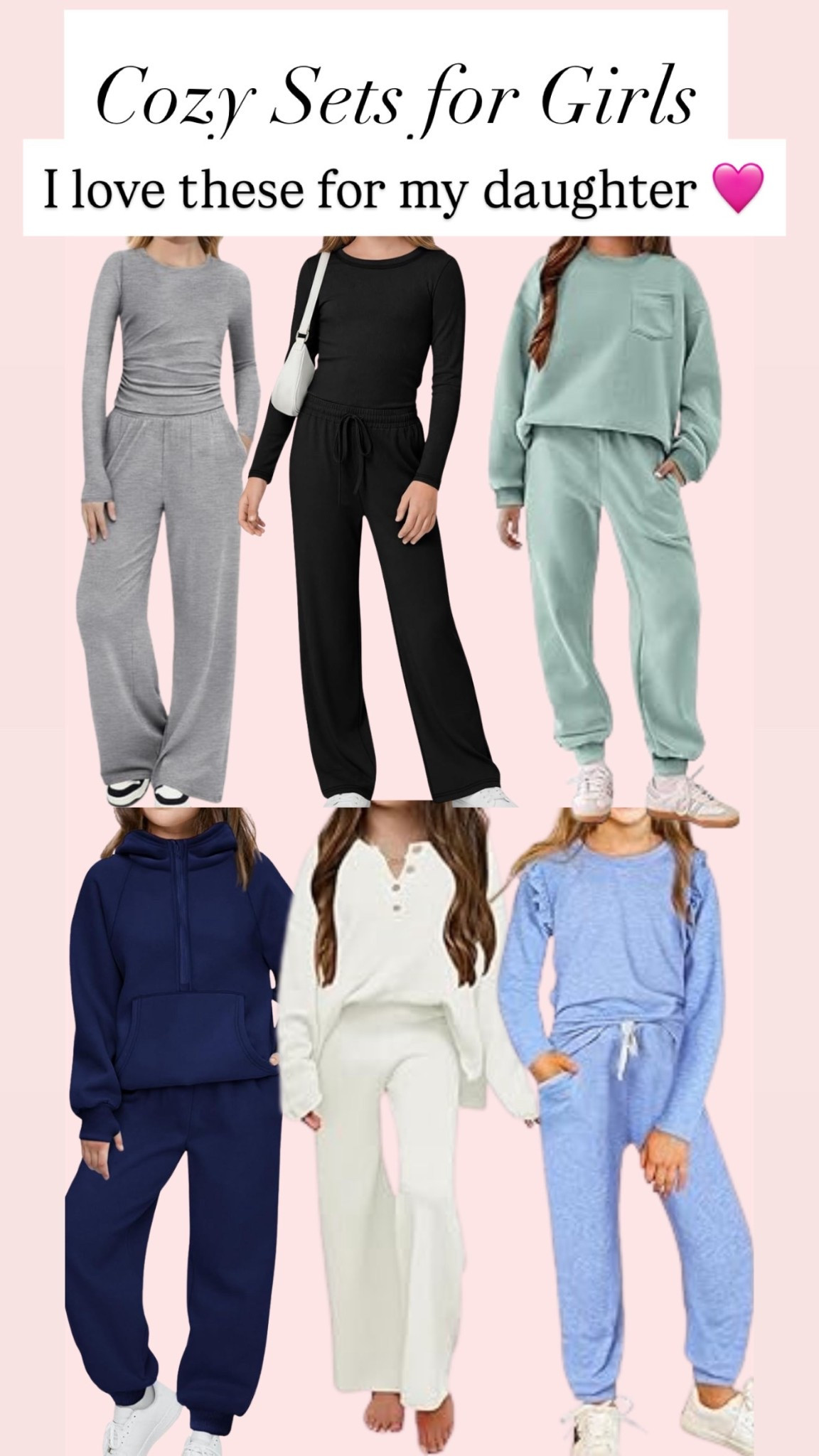 Cozy sets for girls 🩷❤️

#LTKKids