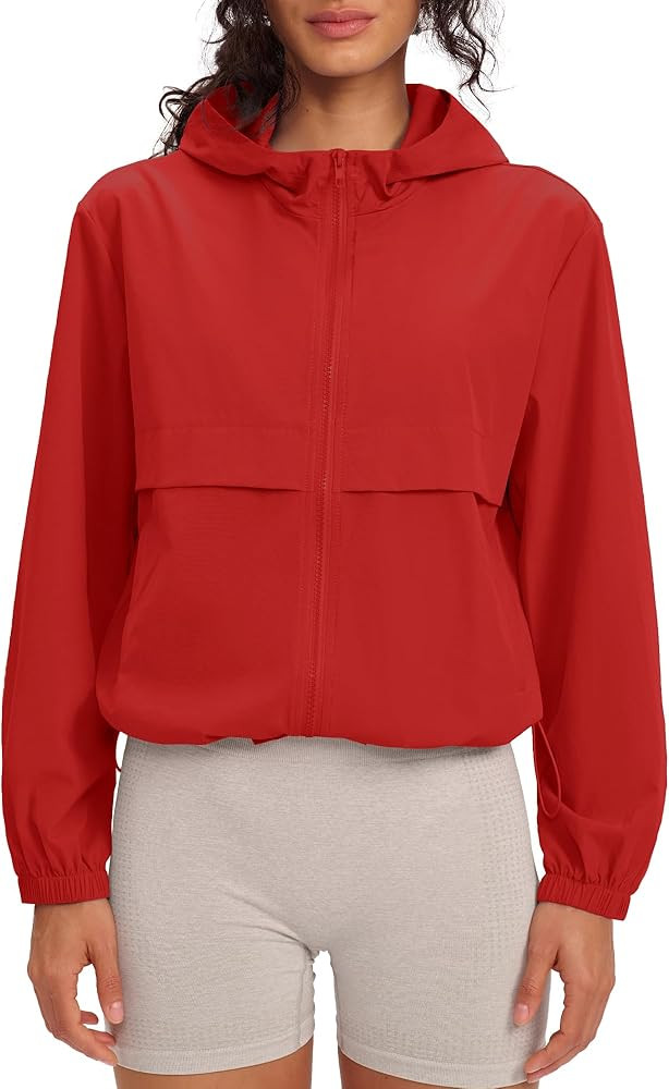 Locachy Women's Lightweight Athletic Workout Hoodie Long Sleeve Full Zip Gym Running Outdoor Jack... | Amazon (US)