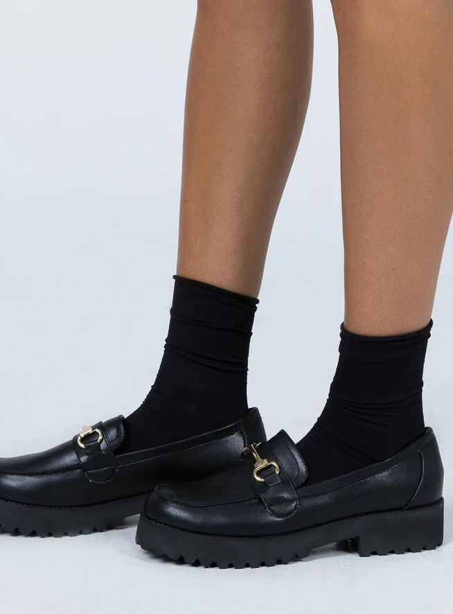 Saxton Loafers Black | Princess Polly US