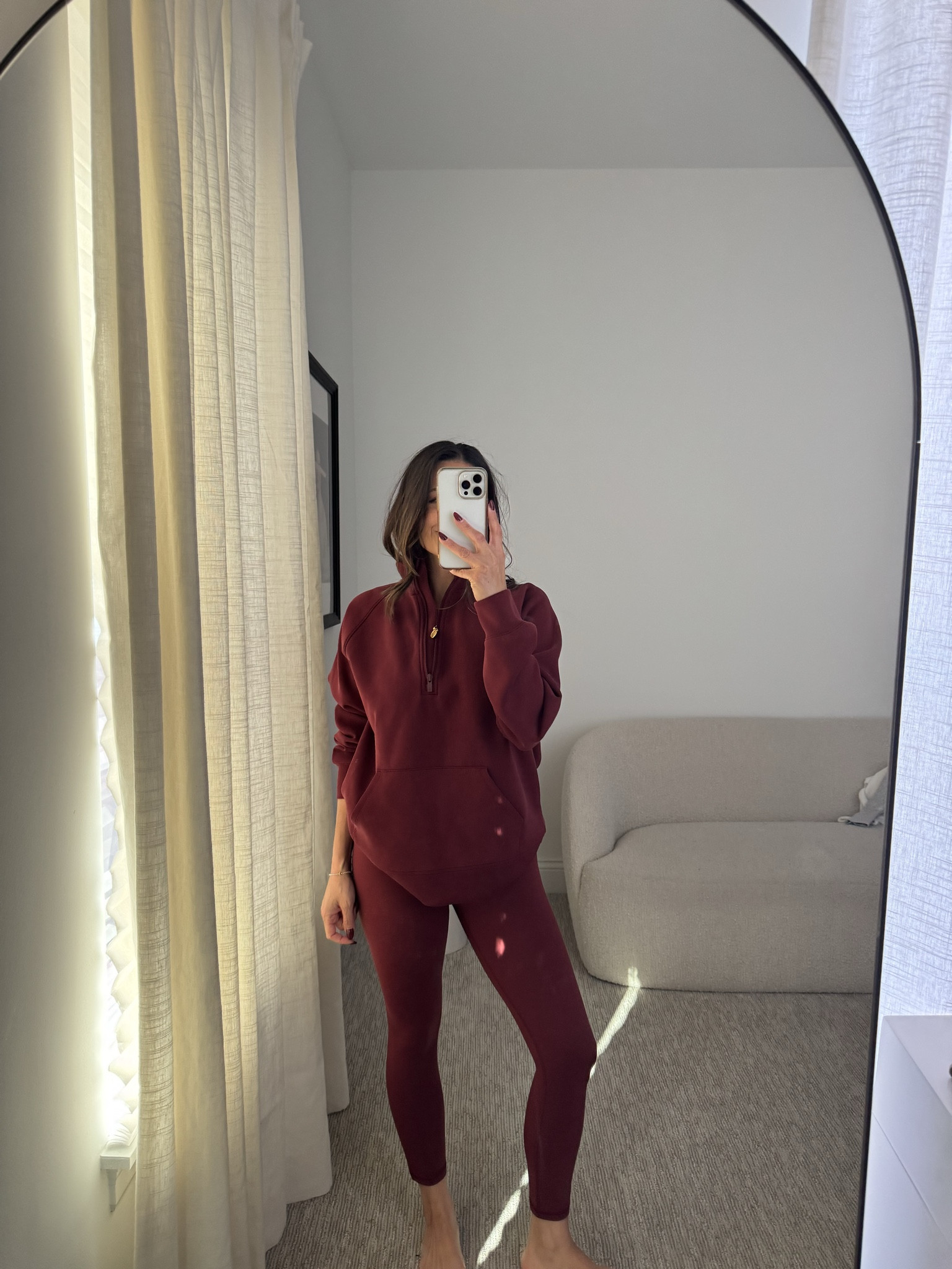 Loving this activewear. Wearing xs in leggings and small in half zip. Remind me of my Lululemon pieces for a fraction of the price.