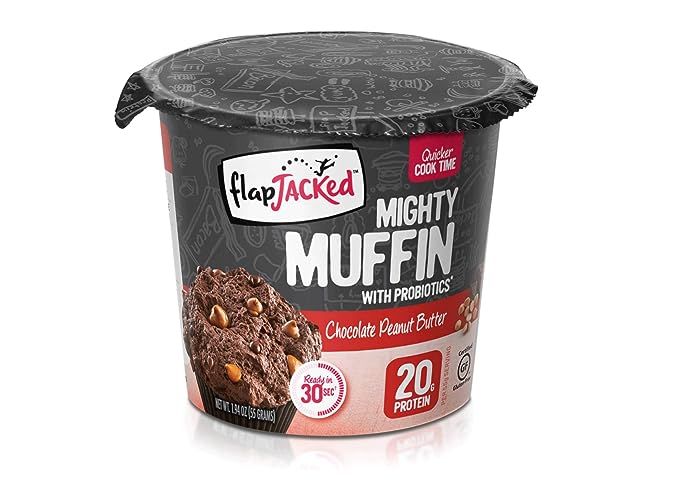 FlapJacked Mighty Muffins, Gluten-Free Chocolate Peanut Butter, 1.94 Ounce (Pack of 12) | Amazon (US)