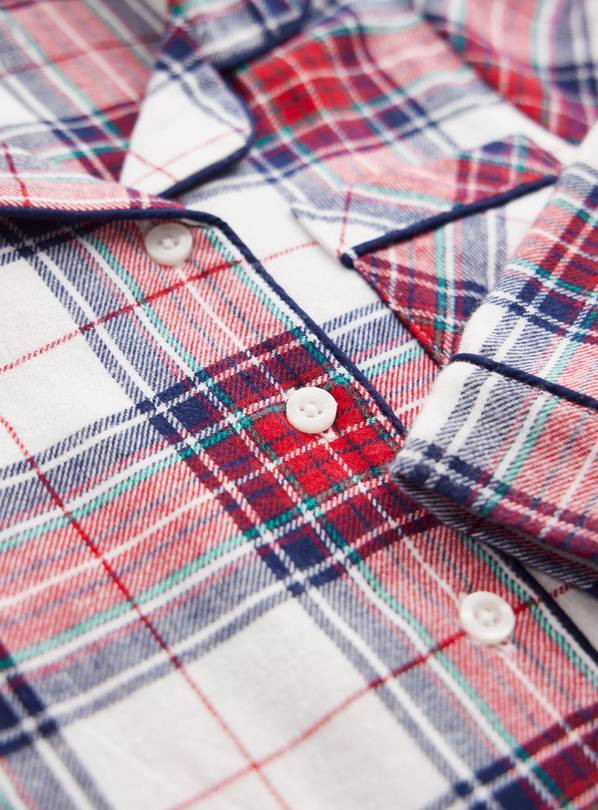 Matching Family Kids' Christmas Cream Check Traditional Pyjamas 4-5 years | Tu Clothing