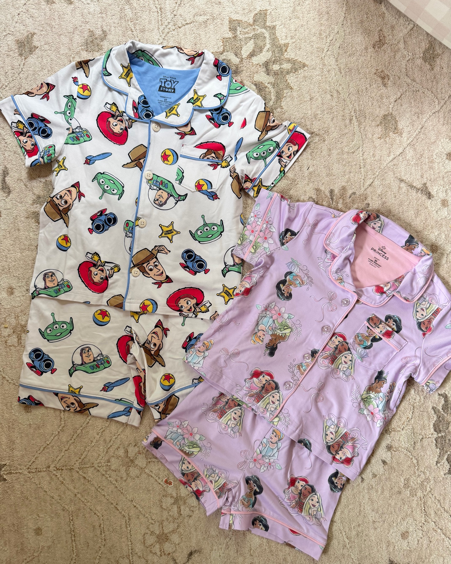 Cutest Disney button down pajama sets 😍 did a 5T for Ollie, a 2T for Evelyn 🤍 obsessed with both!!

Walmart finds, Walmart, Toy Story, princess pajamas, button down pj sets

#LTKmomlife #LTKSeasonal #LTKKids
