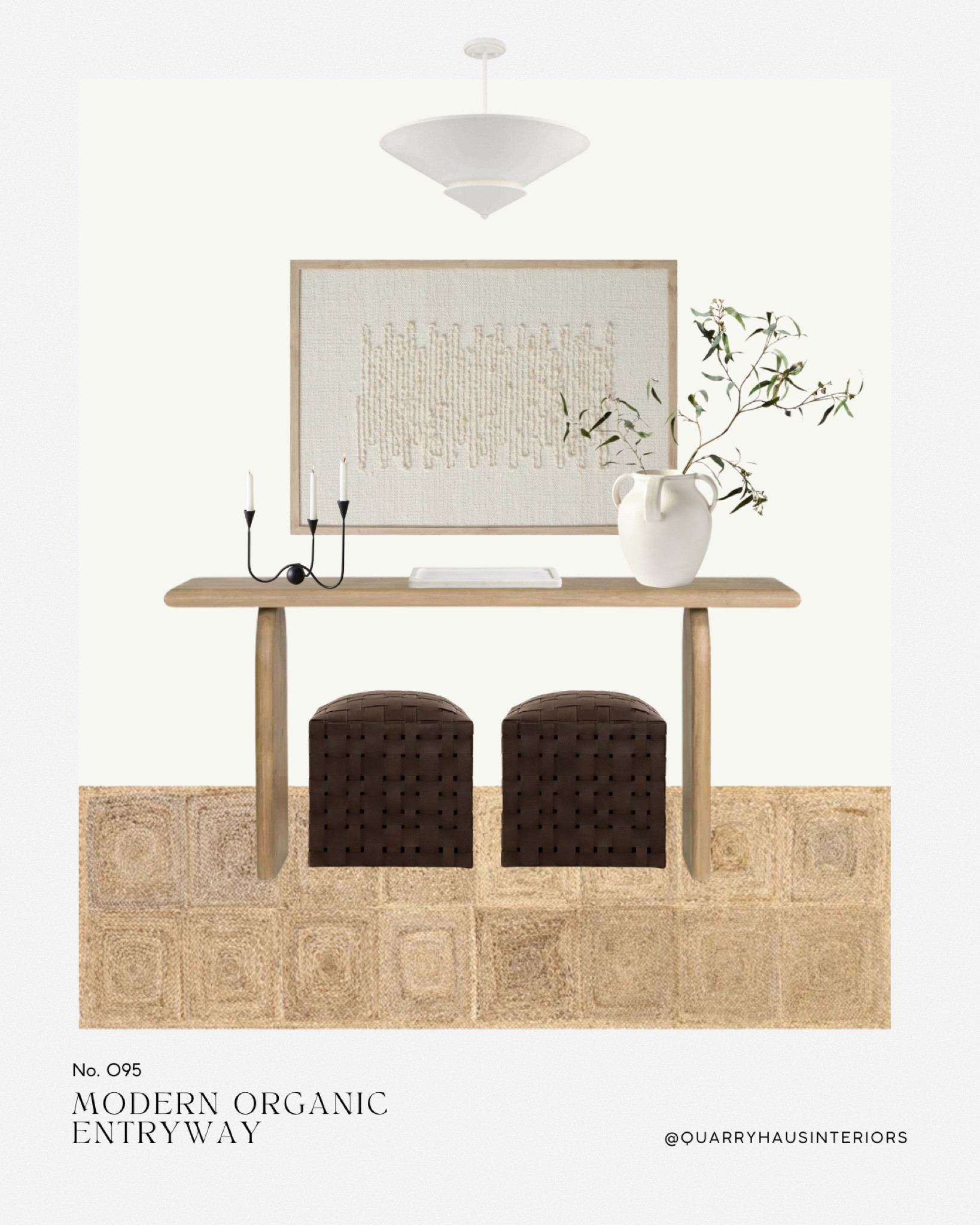 This modern organic entryway design is a blend of natural materials and minimalistic style 🤍 

Paint color shown is Simply White by Benjamin Moore, but always sample in your space first! 

#LTKHome