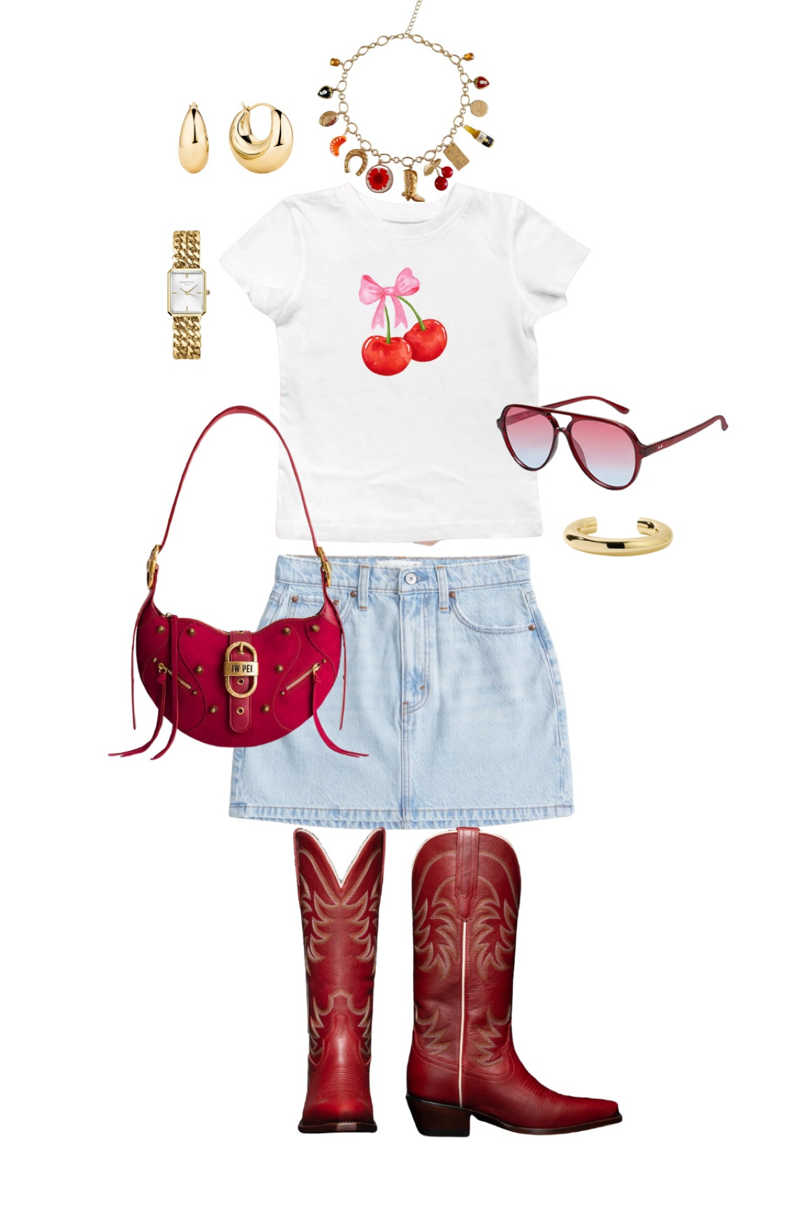 Cherry Red Western Style Inspo🍒❤️💋

baby tee, cherry, coquette, aesthetic, cowboy boots, style guide, inspo, ootd, outfit ideas, outfit inspo, country concert 

#LTKSpringSale #LTKstyletip #LTKfindsunder100