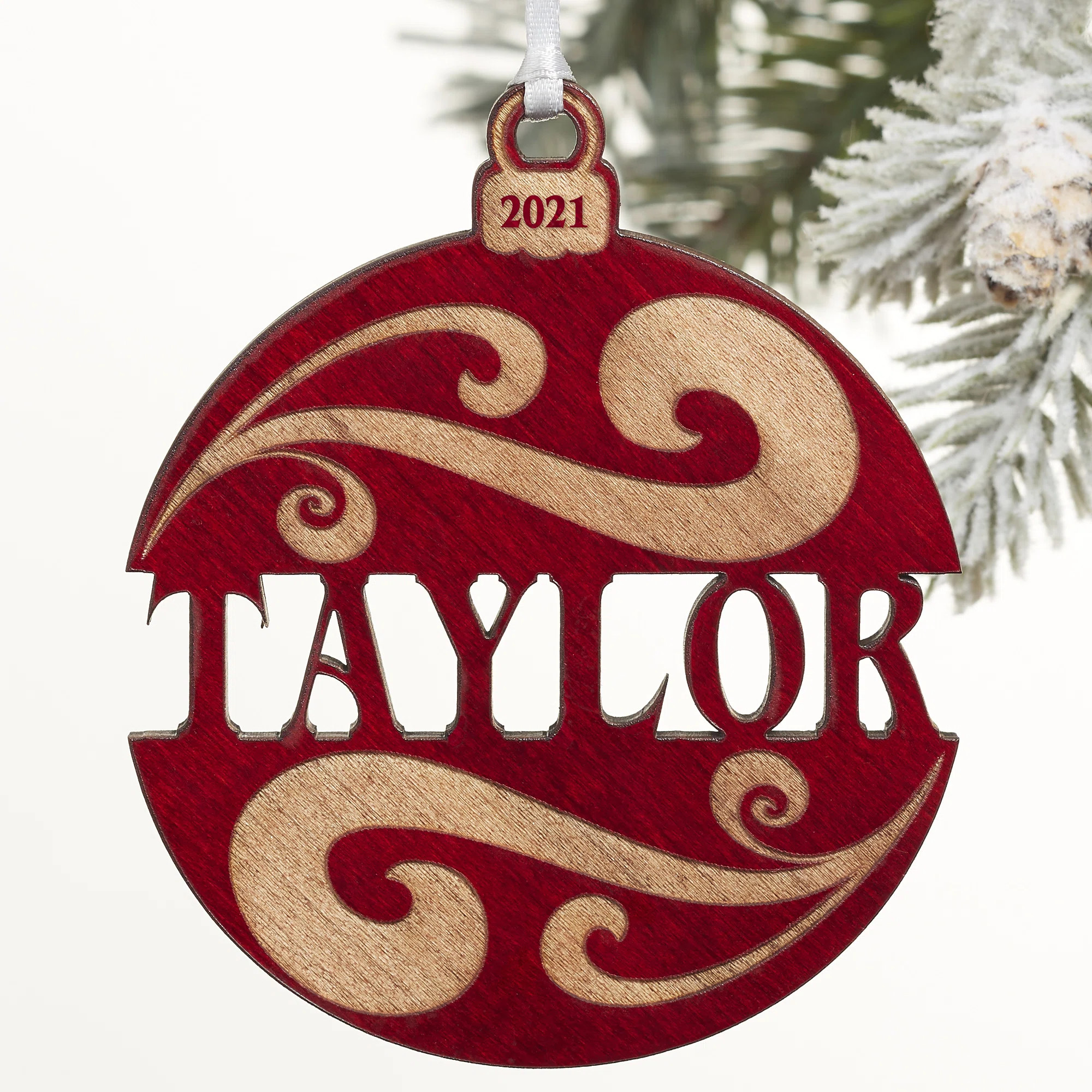 You Name Wood Holiday Shaped Ornament | Wayfair North America