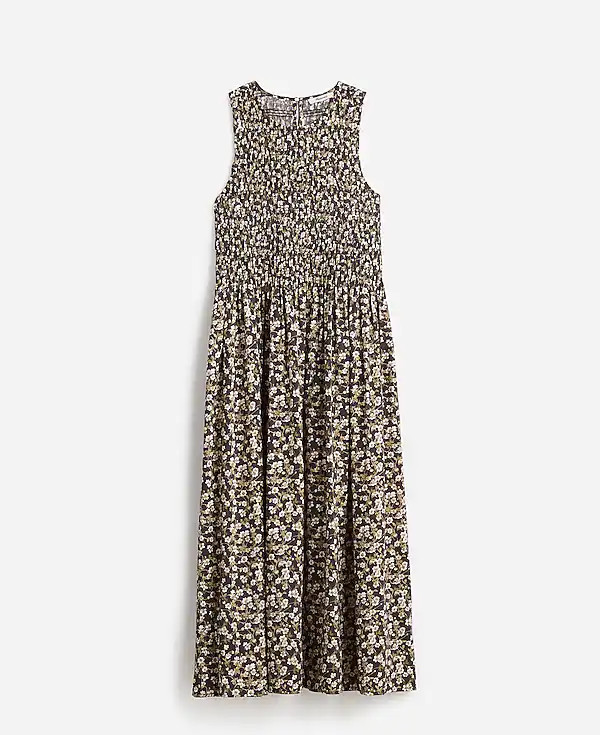 The Melody Smocked Midi Dress in Floral | Madewell