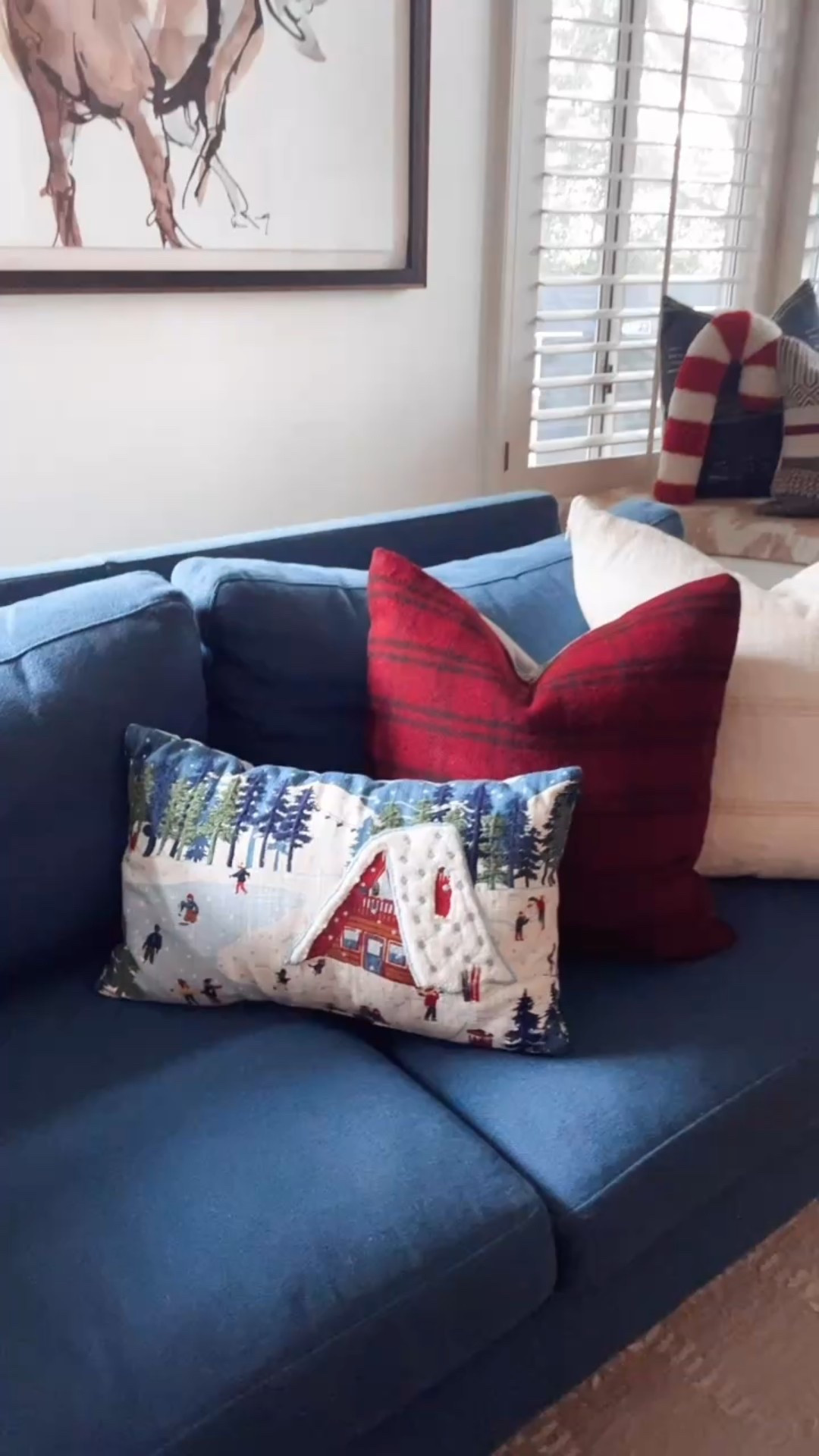 Had to go back to Target for this adorable $15 Christmas pillow. So cute if you want to bring a little blue into your Christmas decor. Perfect cabin decor!

#LTKHoliday #LTKHome #LTKFindsUnder50