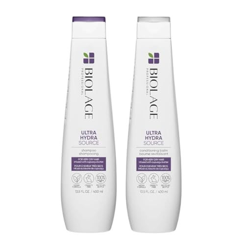 Biolage Ultra Hydra Source Shampoo & Conditioner Set | Anti-Frizz Deep Conditioner Renews Hair's Moisture | For Very Dry Hair | Silicone-Free | Vegan | Amazon (US)