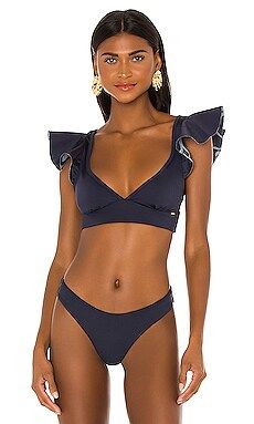 BOAMAR Funn Bikini Top in Deep Blue from Revolve.com | Revolve Clothing (Global)