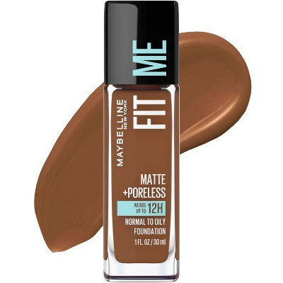 Maybelline Fit Me Matte + Poreless Oil Free Liquid Foundation - 1 fl oz - 368 Deep Golden - 1 fl oz | Target