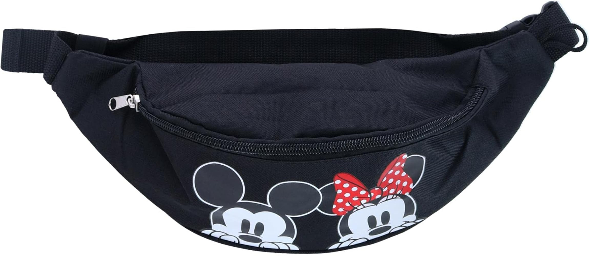 Jerry Leigh Disney Peeking Mickey Mouse and Minnie Mouse Fanny Waist Pack, Black, one size | Amazon (US)