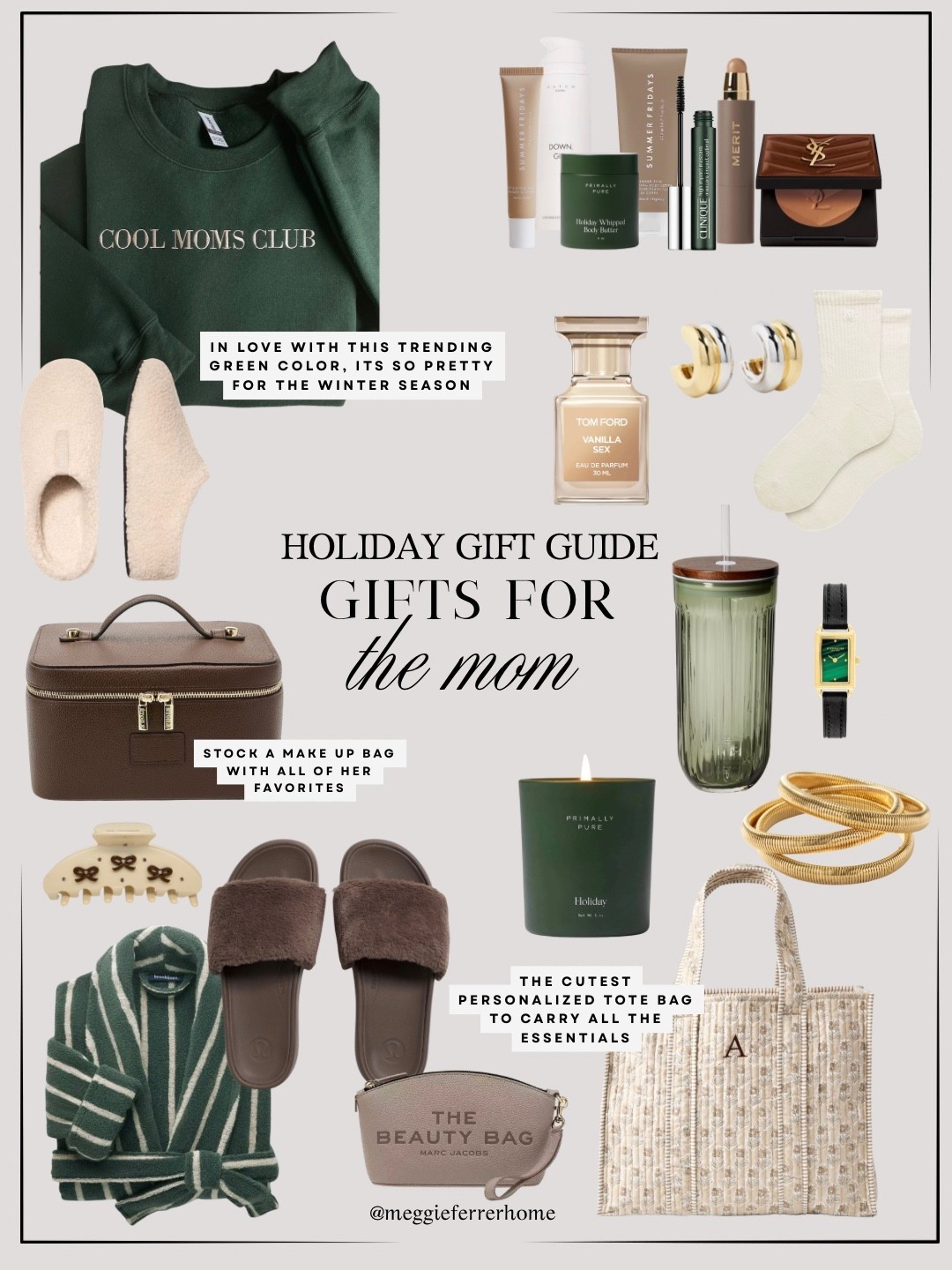 If you’re shopping for the moms this year — this one’s for her 🤍
The cozy robe, the pretty green tumbler, the self-care favorites, a new fragrance, slippers, the beauty bag, and that personalized tote that makes everyday errands feel a little more special… I rounded up the gifts that feel thoughtful and practical.

Whether it’s for your mom, mother-in-law, sister, a new mama, or even a little “from me to me” moment...everything is linked here to make gifting easy this season 💕🎁

#LTKGiftGuide #LTKHoliday