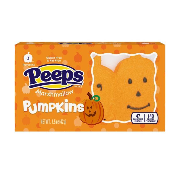 Peeps Halloween Marshmallow Pumpkins - 1.5oz/3ct | Target