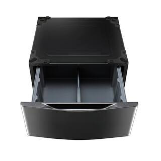 LG SIGNATURE 29 in. Laundry Pedestal with Storage Drawer for Washers and Dryers in Black Stainles... | The Home Depot