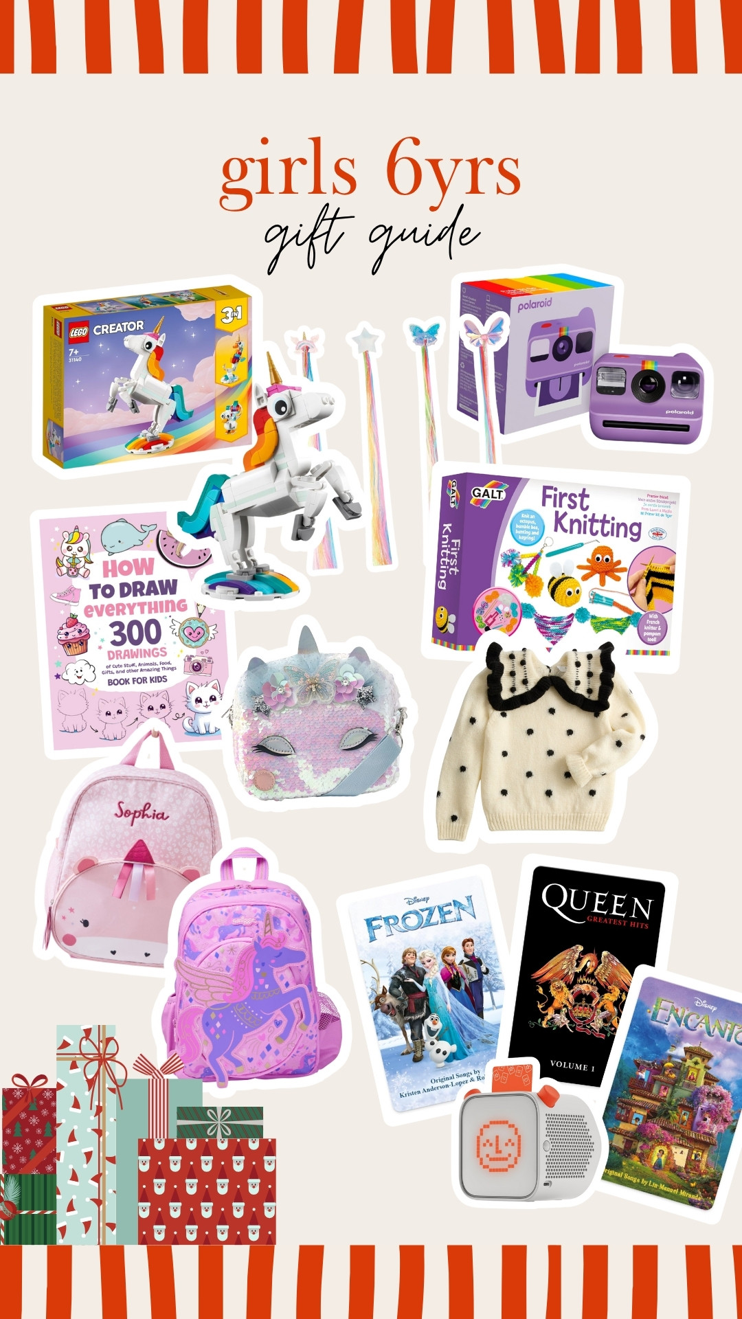 6 year old girl gift guide - The Pea Family Gift Guides - for the girls growing up so fast, unicorns, toys, lego, knitting, Yoto, bags, arts and crafts 

 

#LTKkids #LTKgiftguide