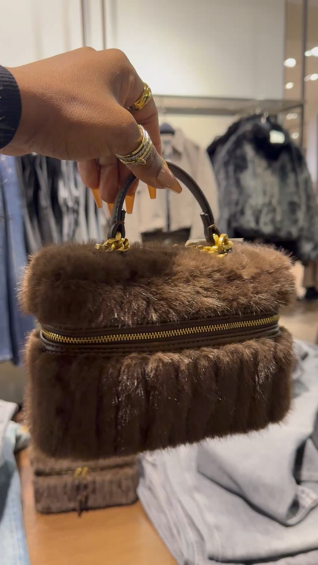 How cute is this little faux fur bag 🤩 it’s so fun and will totally make a statement on any basic outfit . It will make a great gift too 

#LTKGiftGuide #LTKFindsUnder50 #LTKHoliday