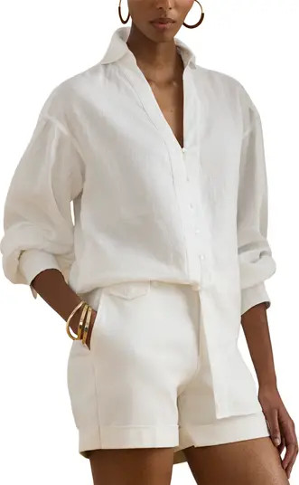 Relaxed Fit Linen Button-Up Shirt | Nordstrom