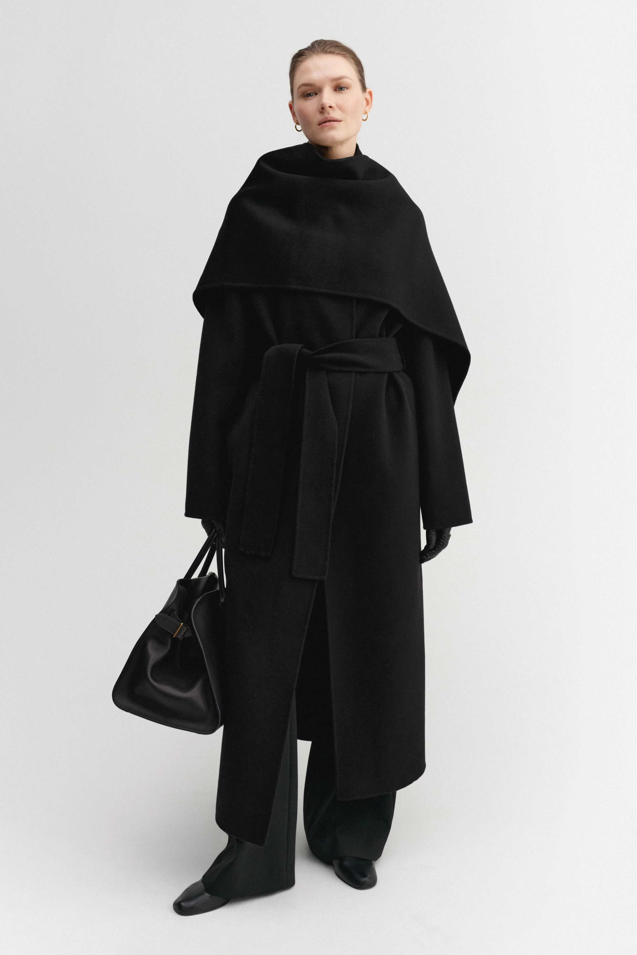 Micha Doublé Scarf, black | Almada Label