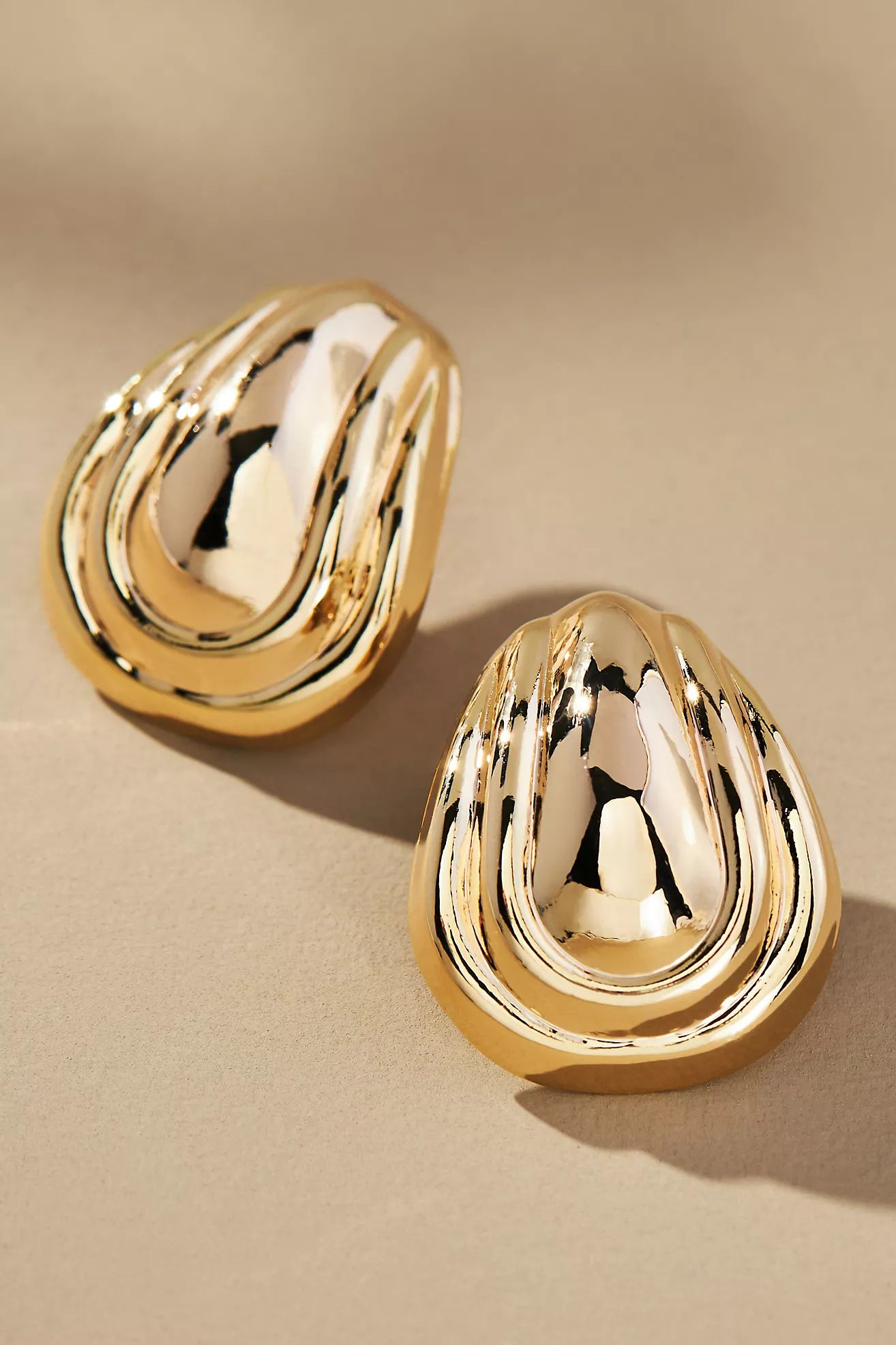The Restored Vintage Collection: Grooved Drop Earrings | Anthropologie (US)