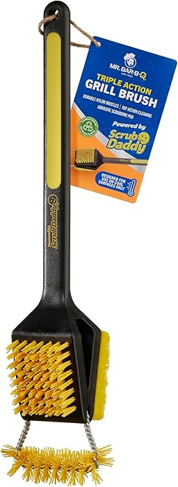 Mr. Bar-B-Q Triple Action Grill Brush Powered by Scrub Daddy | Amazon (US)