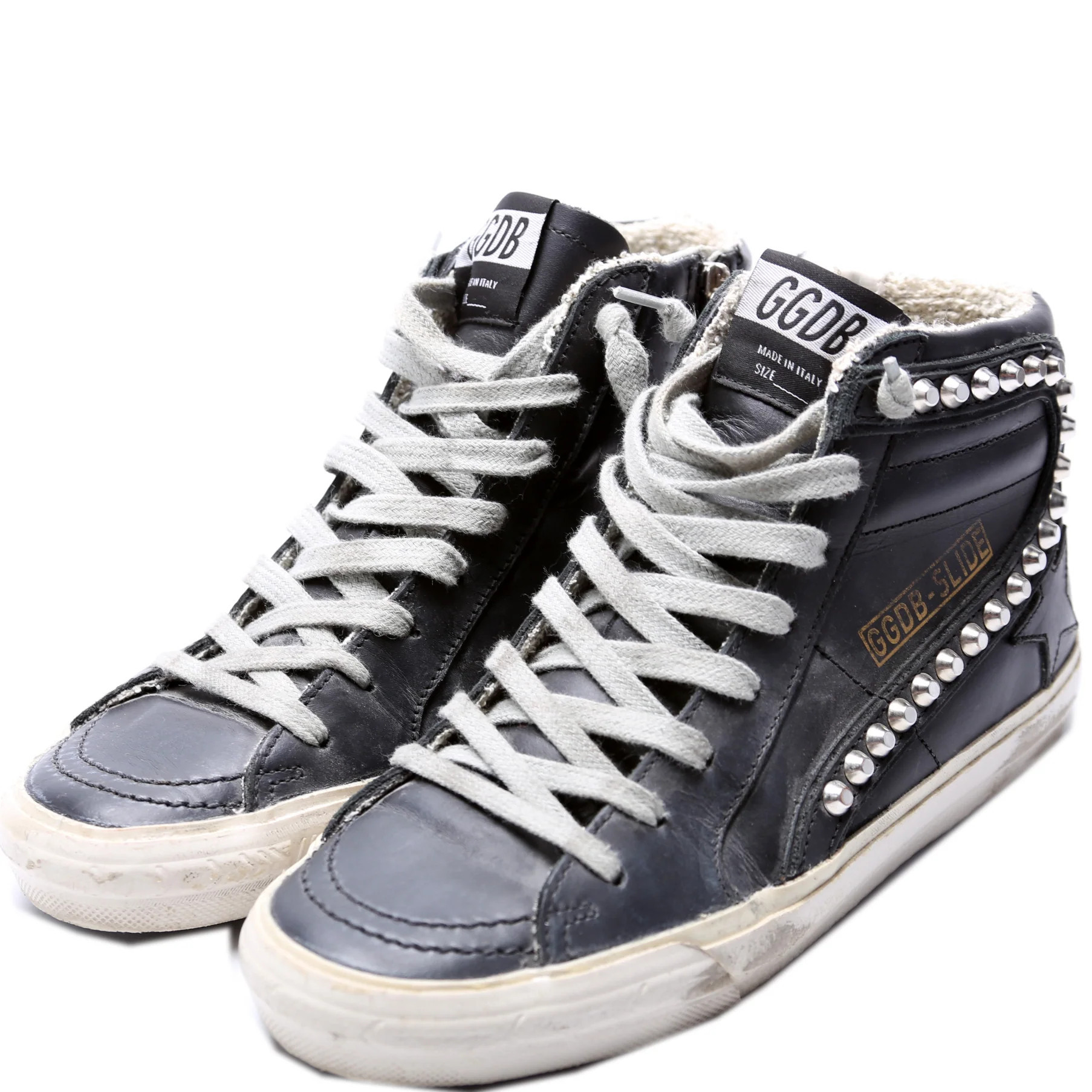 Slide Hightop Sneakers Size 36 | Keeks Designer Handbags