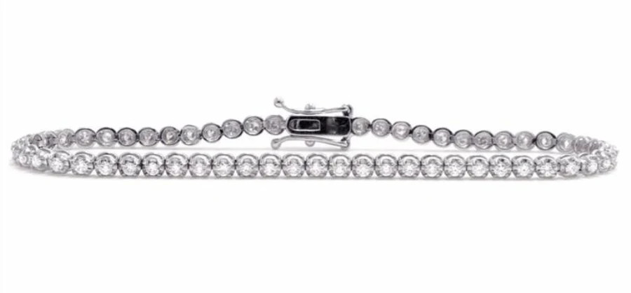 SCALLOPED ROUNDS TENNIS BRACELET | Diamond Aupair