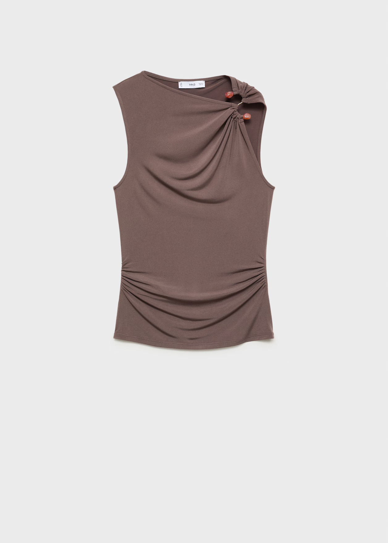 Lurex knitted top with crossed back | MANGO (UK)