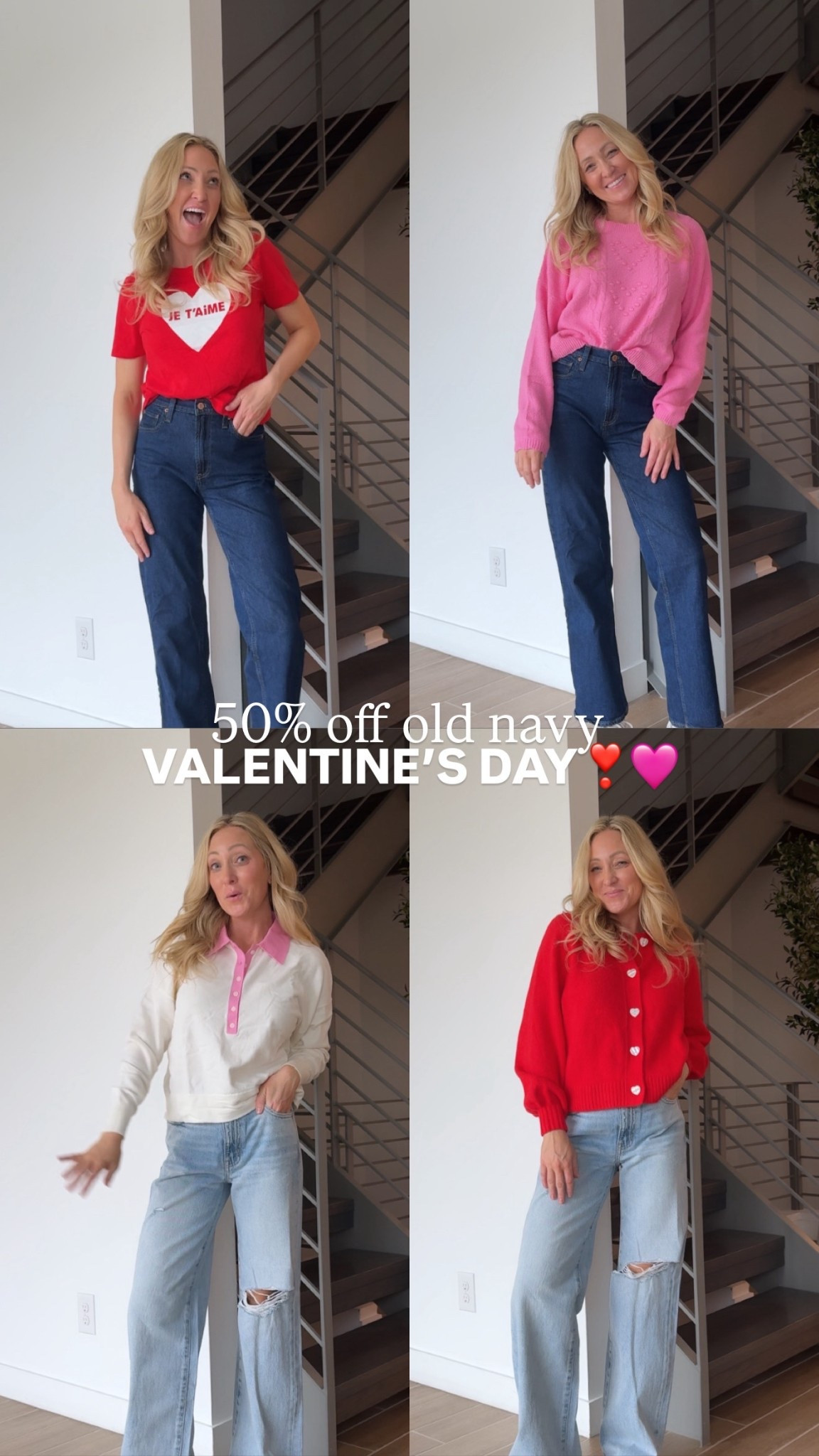 50% off old navy!!!

#LTKootd #LTKSaleAlert #LTKValentine