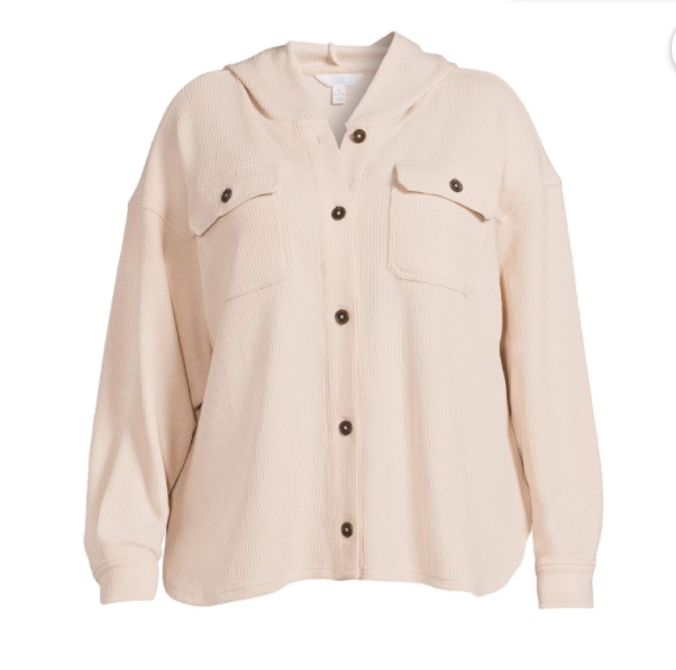 Hooded shacket at Walmart! Fall fashion! Fall tops! Walmart fashion 