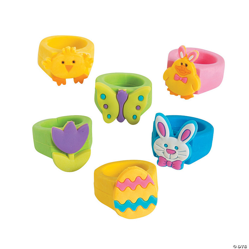Easter Rings - 24 Pc. | Oriental Trading Company