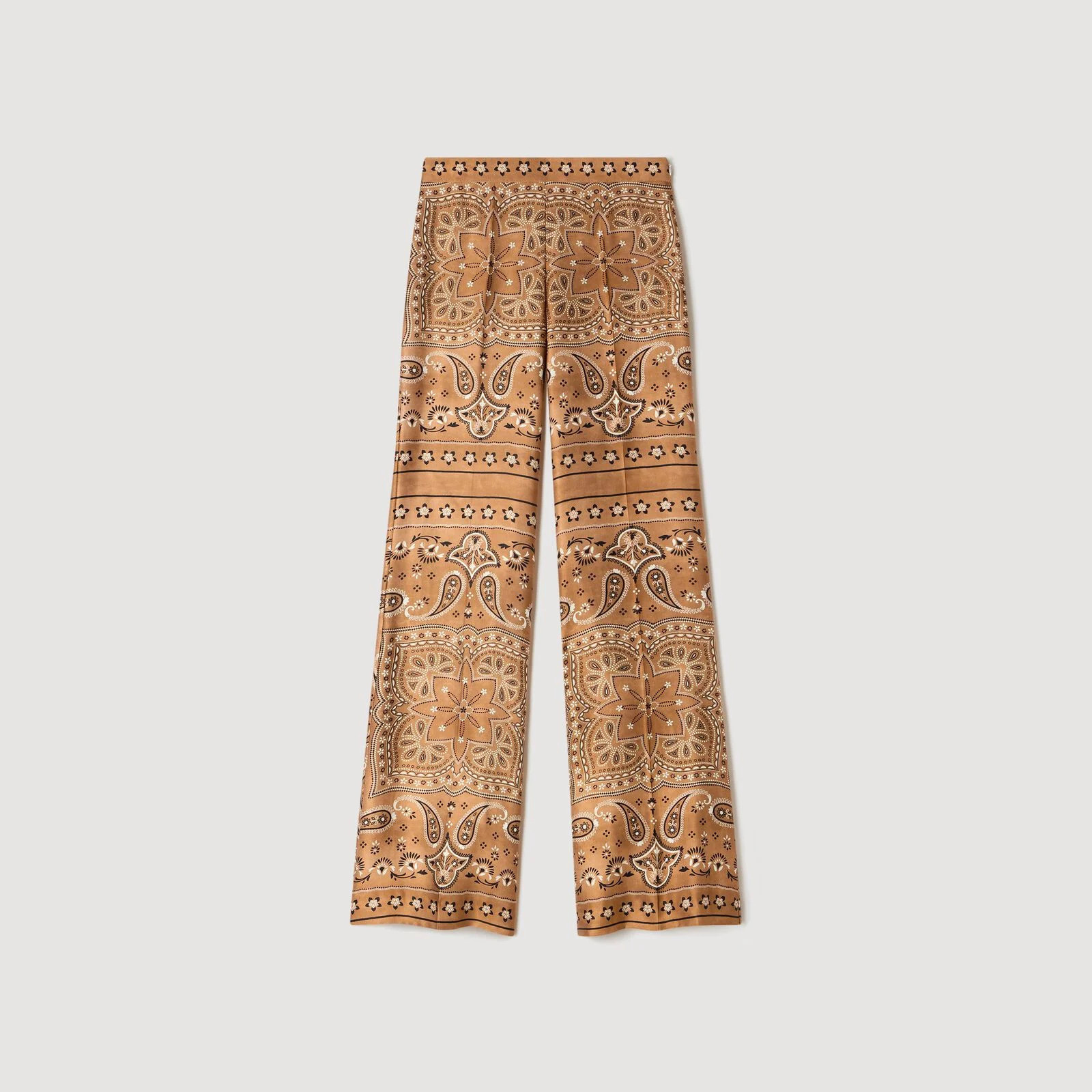 Bandana-print flowy trousers | Sandro US | Sandro-Paris US