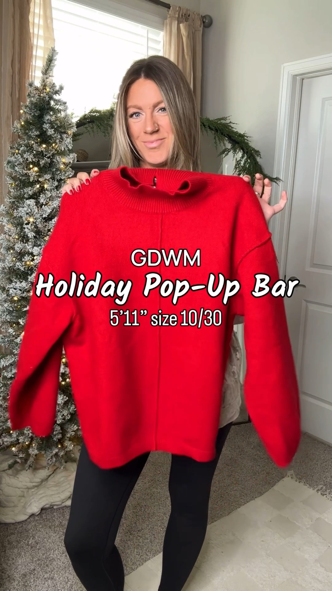 Get dressed with me for a holiday pop-up bar! 
✨large sweater, large skort, 11 pumps (also come in wide and more colors!) 

#LTKTall #LTKgrwm #LTKHoliday