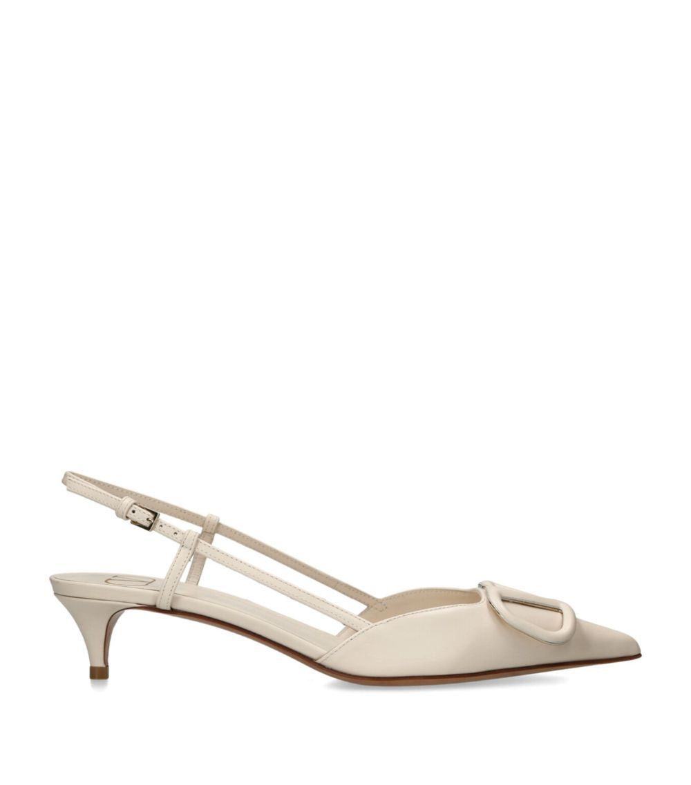 Leather VLogo Slingback Pumps 40 | Harrods