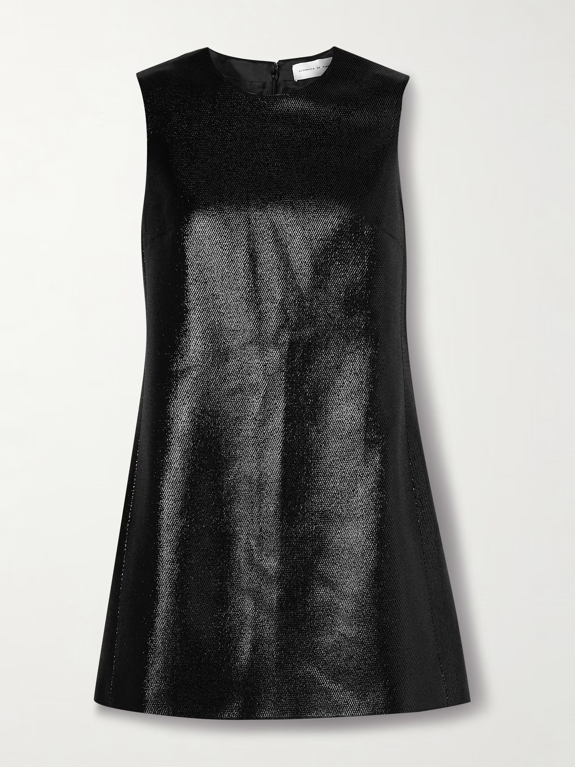 Yara paneled coated wool-blend twill mini dress | NET-A-PORTER (US)