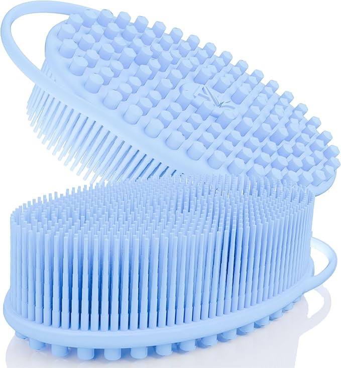 Avilana Silicone Exfoliating Body Scrubber – Dual-Sided Silicone Loofah for Shower, Body Scrubb... | Amazon (US)
