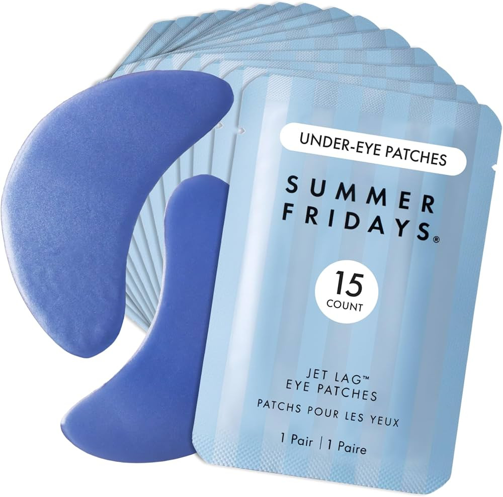 Summer Fridays Jet Lag Hydrating Eye Patches - De-puffing Hydrogel Under Eye Masks with Hyaluroni... | Amazon (US)