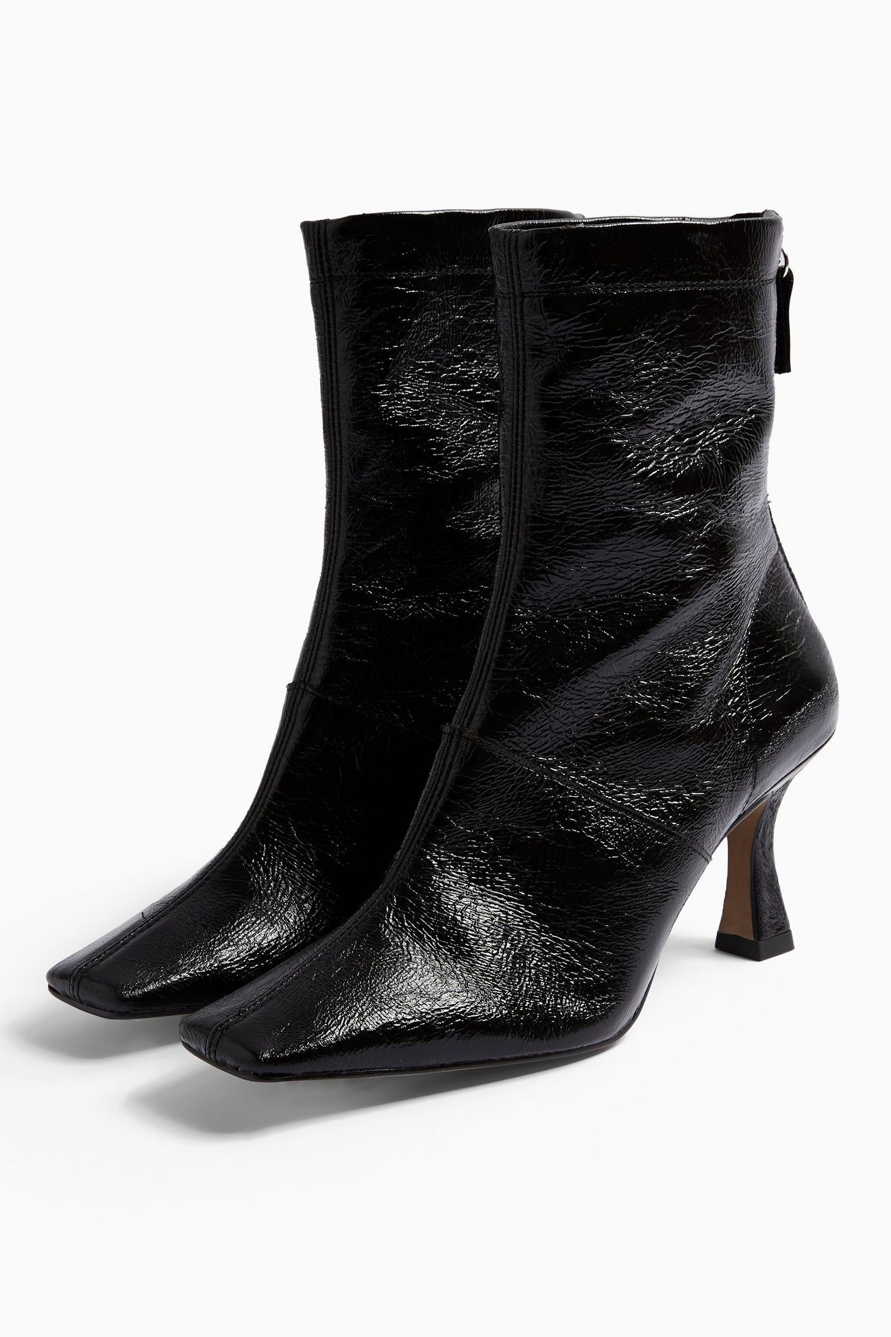 V VIVA Black Flared Boots | Topshop UK